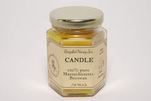 Load image into Gallery viewer, Recycled Honey Jar Beeswax Candles