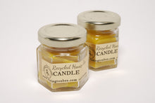 Load image into Gallery viewer, Recycled Honey Jar Beeswax Candles