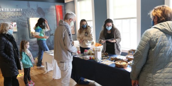 PHOTOS: The Lexington High School "Bee Club" helped out on Small Business Saturday