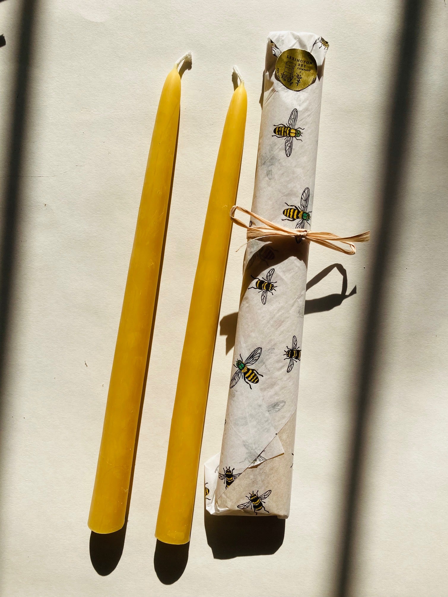 Tall Beeswax Taper Candle (Set of Two) - Pick Up Or In-Person Purchase ...